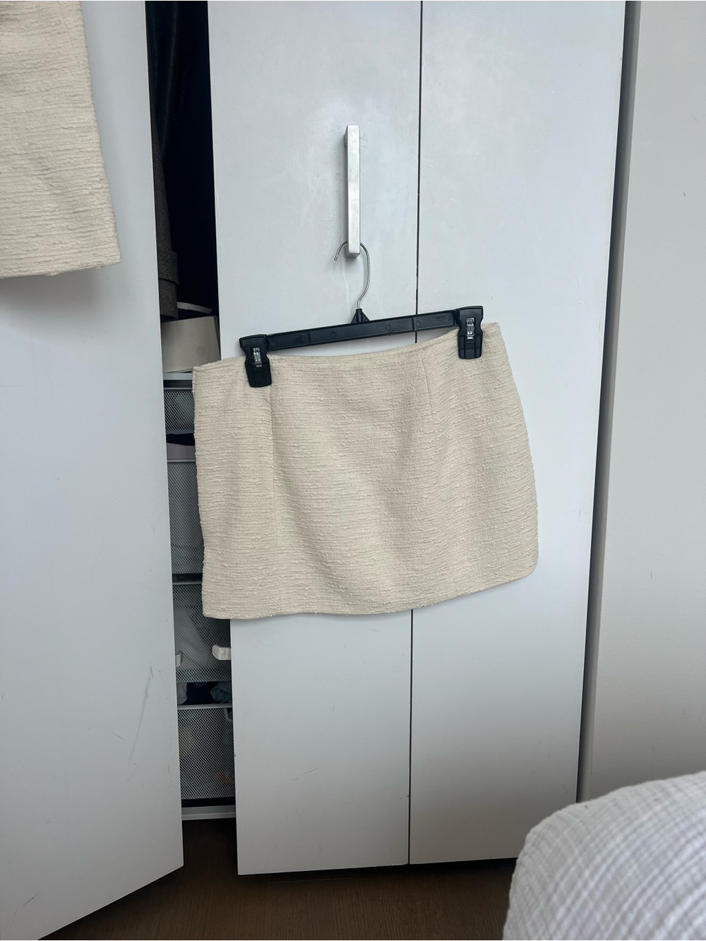 rag & bone Cream Italian Tweed Textured Vest and Mini Skirt Set - Picture 5 of 8